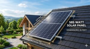 585 Watt Solar Panel Size in Feet