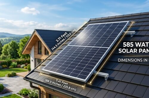 585 Watt Solar Panel Size in Feet