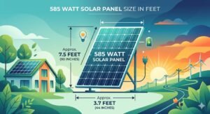 585 Watt Solar Panel Size in Feet
