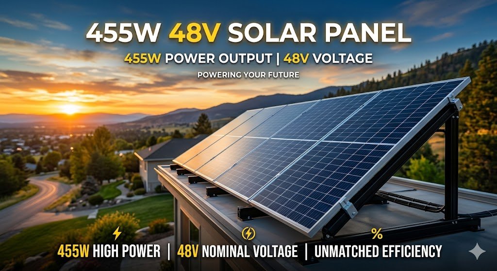 455W 48V Solar Panel Best Guide 2026