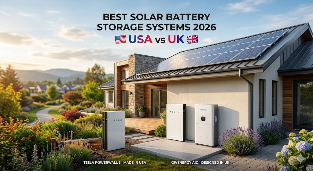 Best Solar Battery Storage Systems 2026: USA vs UK