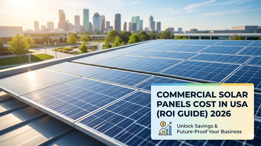 Commercial Solar Panels Cost in USA (ROI Guide) 2026