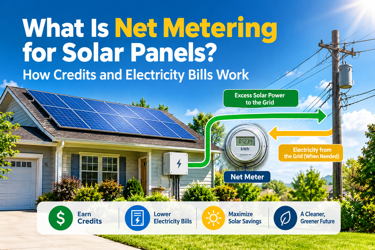 what is net metering for solar panels