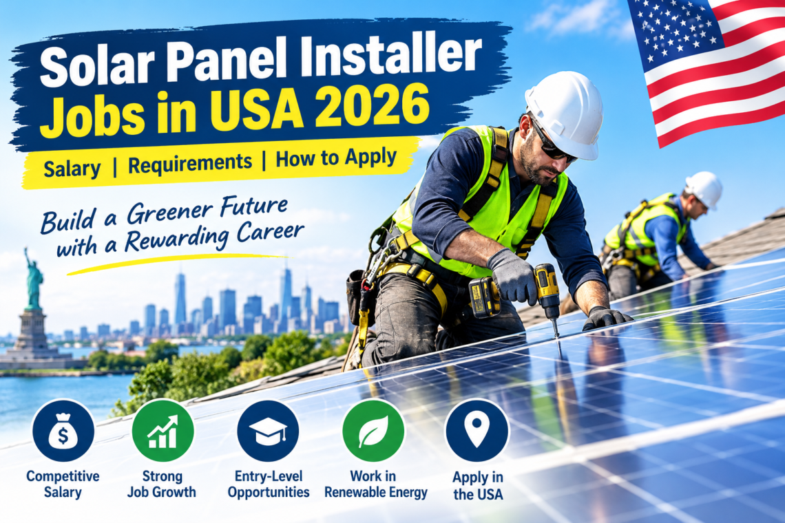Solar Panel Installer Jobs in USA 2026 Gratetest Info