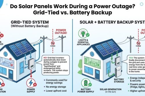 do solar panels work during a power outage
